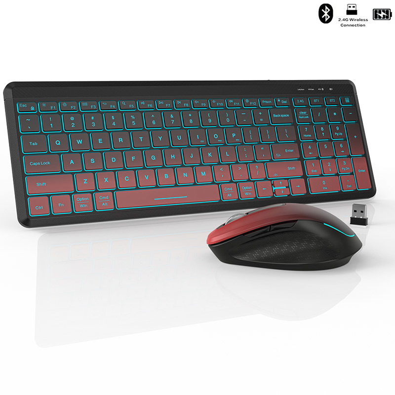 Trackball Mouse Wireless Finger - Ensemble clavier et souris sans fil