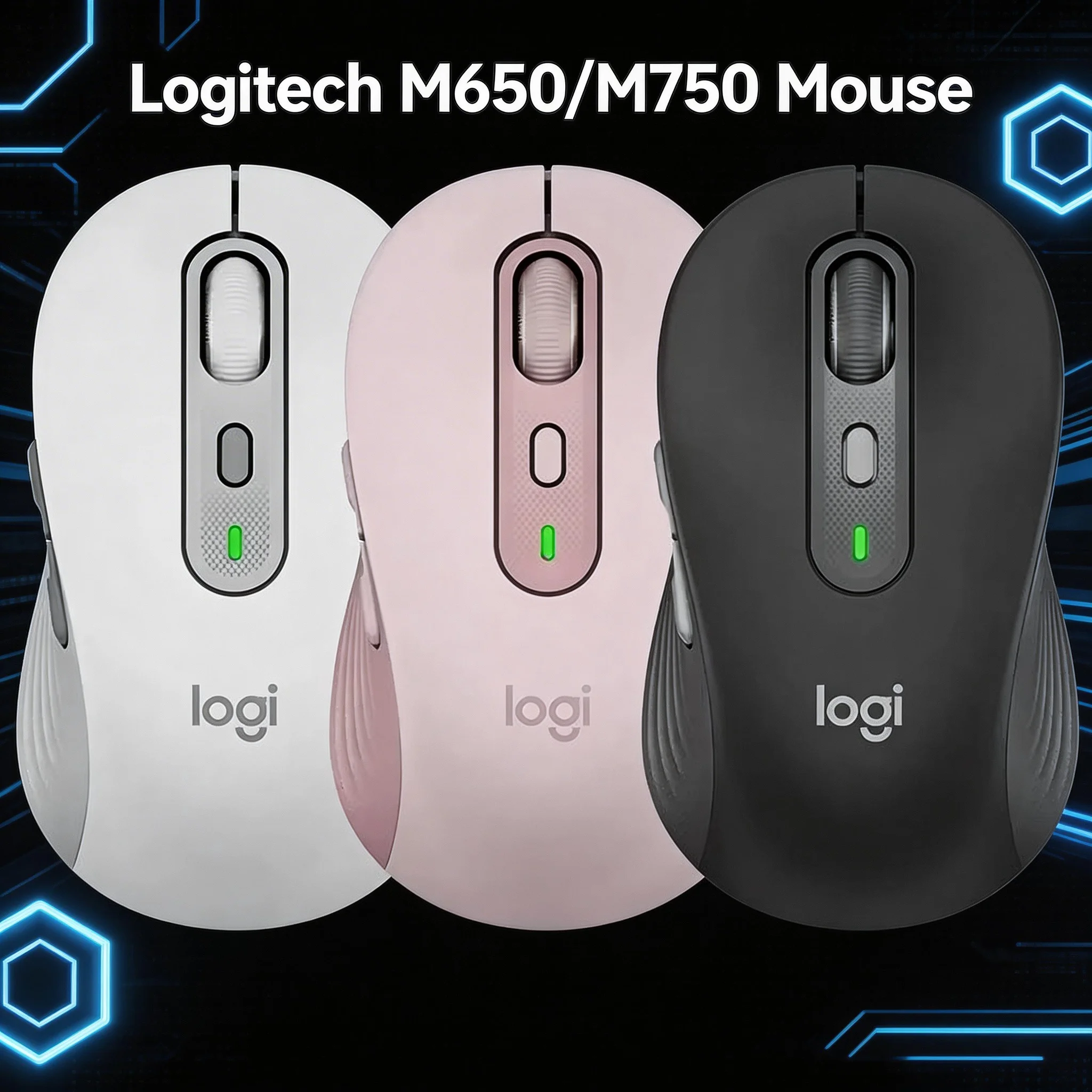 Trackball Mouse Wireless Finger - Souris sans fil silencieuse Logitech M650