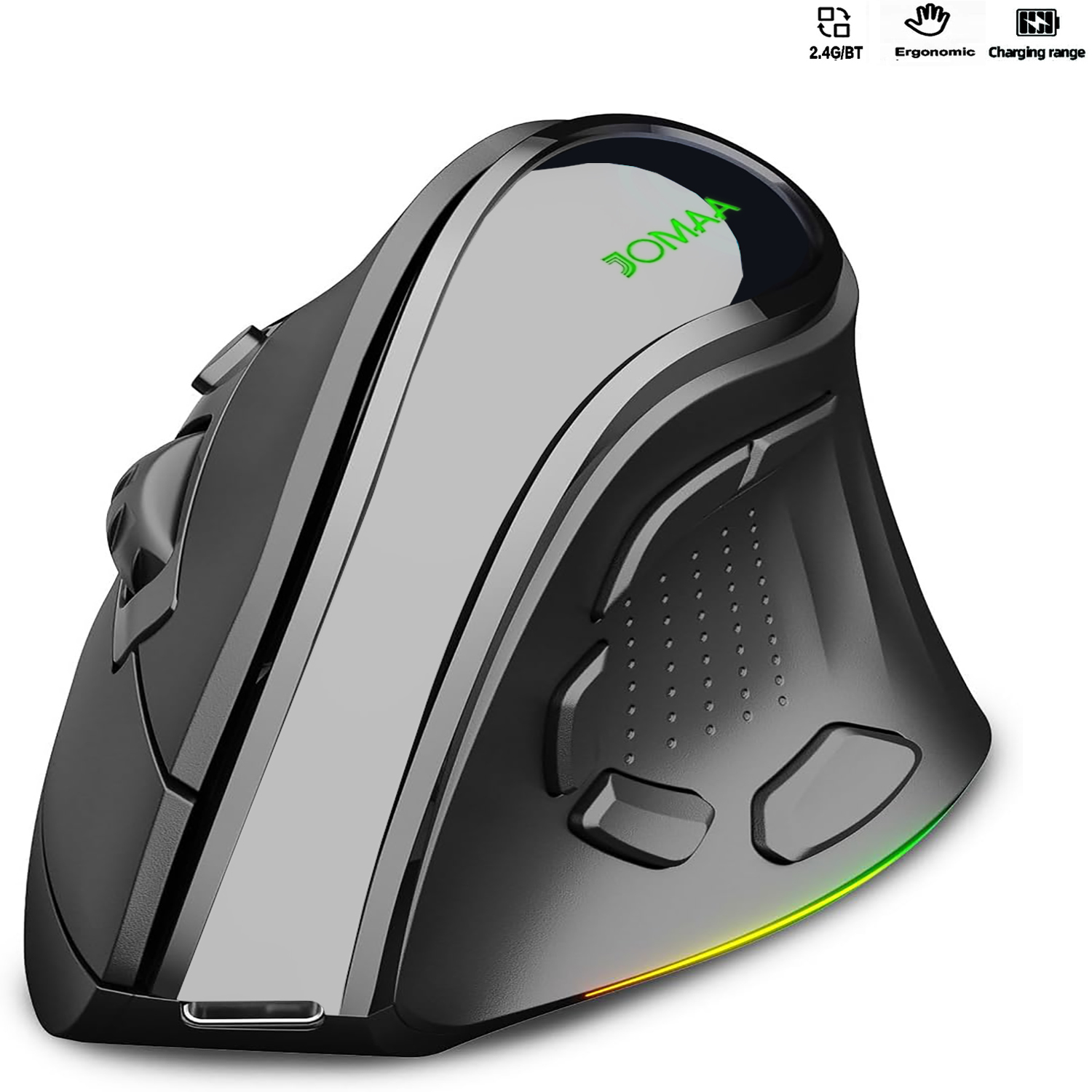 Vertical Mouse Dpi 4000 - Souris sans fil verticale ergonomique 2.4G,