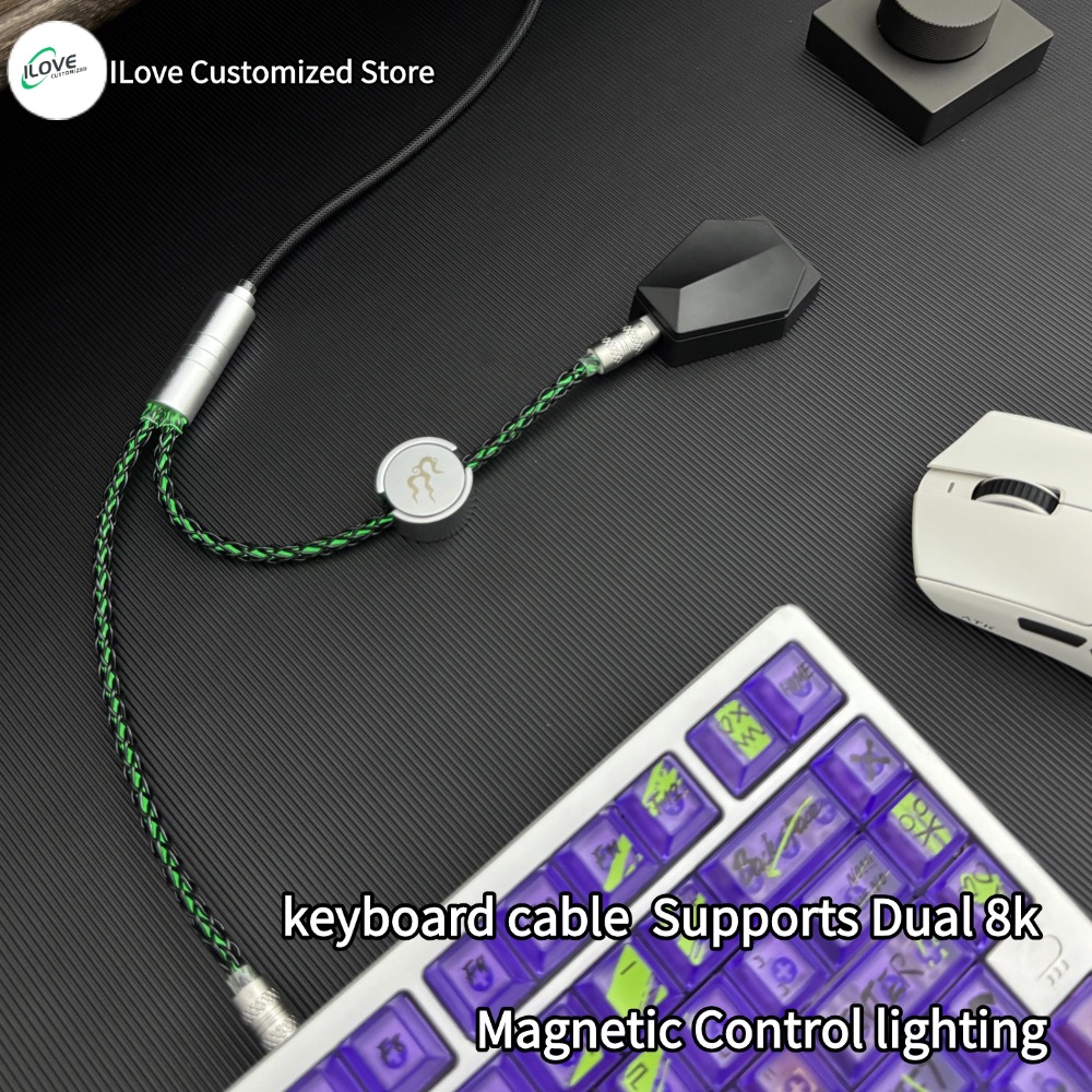 Ergonomic Keyboard Split Mechanical - L'éclairage à commande magnétique prend en