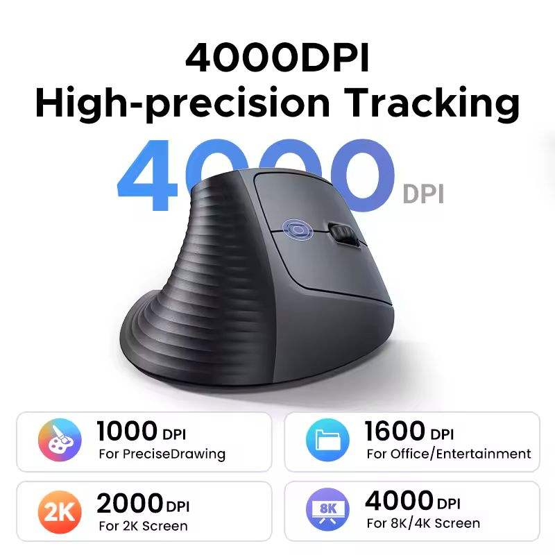 Vertical Mouse Dpi 4000 - Souris sans fil verticale UGREEN M571