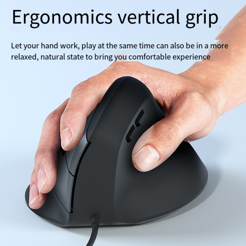 Vertical Mouse Rechargeable Bluetooth - Souris de jeu ergonomique filaire verticale