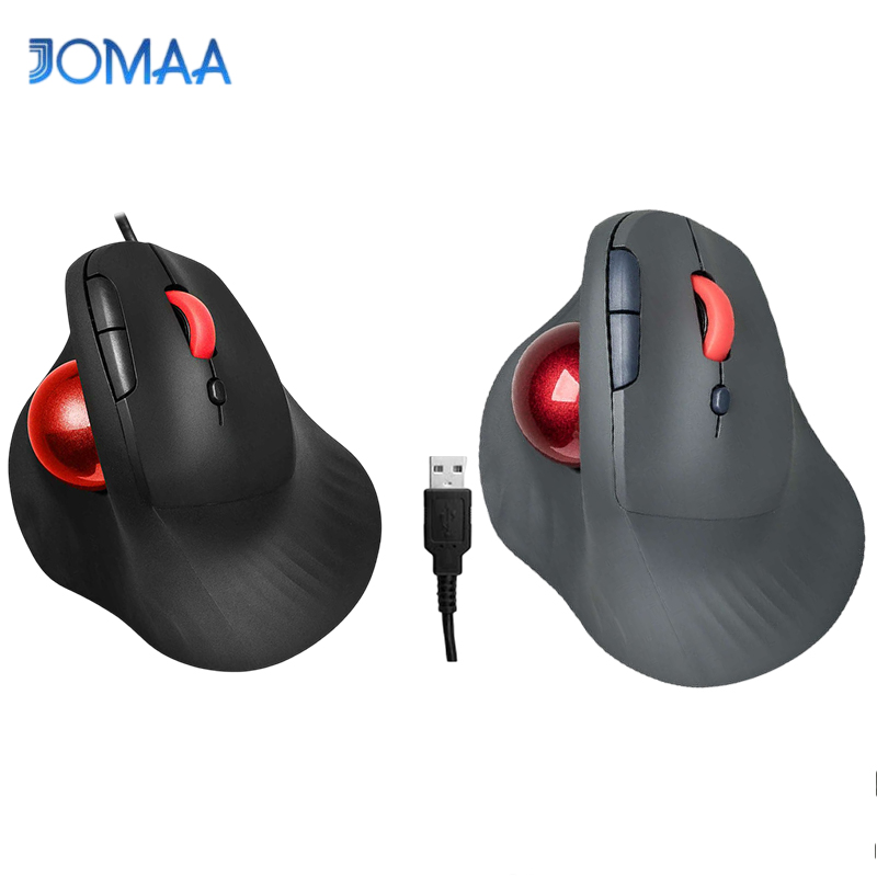 Ergonomic Mouse Trackball Thumb - Souris Trackball Filaire/Sans Fil JOMAA, Design