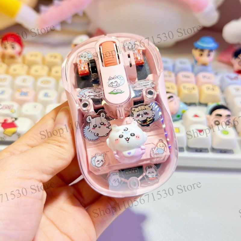 Trackball Mouse Wireless Finger - Souris sans fil Kawaii Chiikawa Transparent