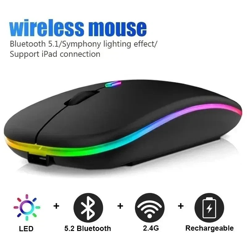 Trackball Mouse Wireless Finger - Souris sans fil Bluetooth double mode,