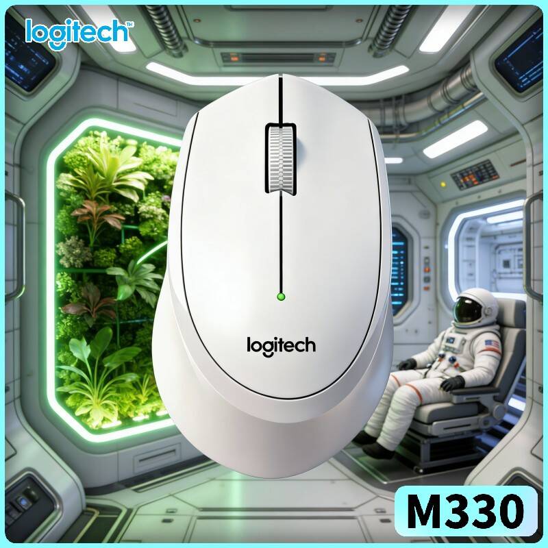 Ergonomic Mouse 2.4G Silent Click - Souris ergonomique sans fil Logitech M330,