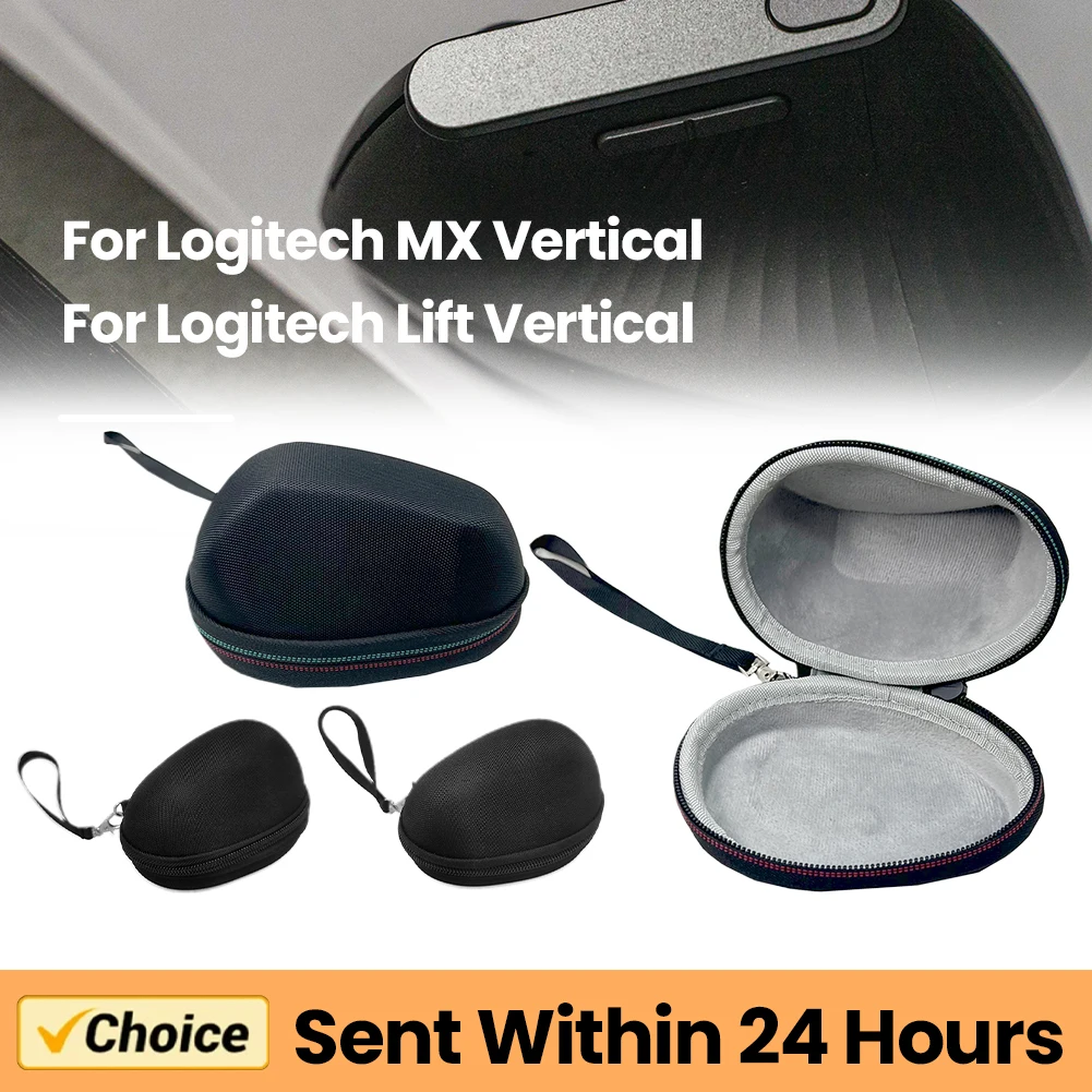 Ergonomic Vertical Mouse Wireless - Sac de transport EVA, mallette de