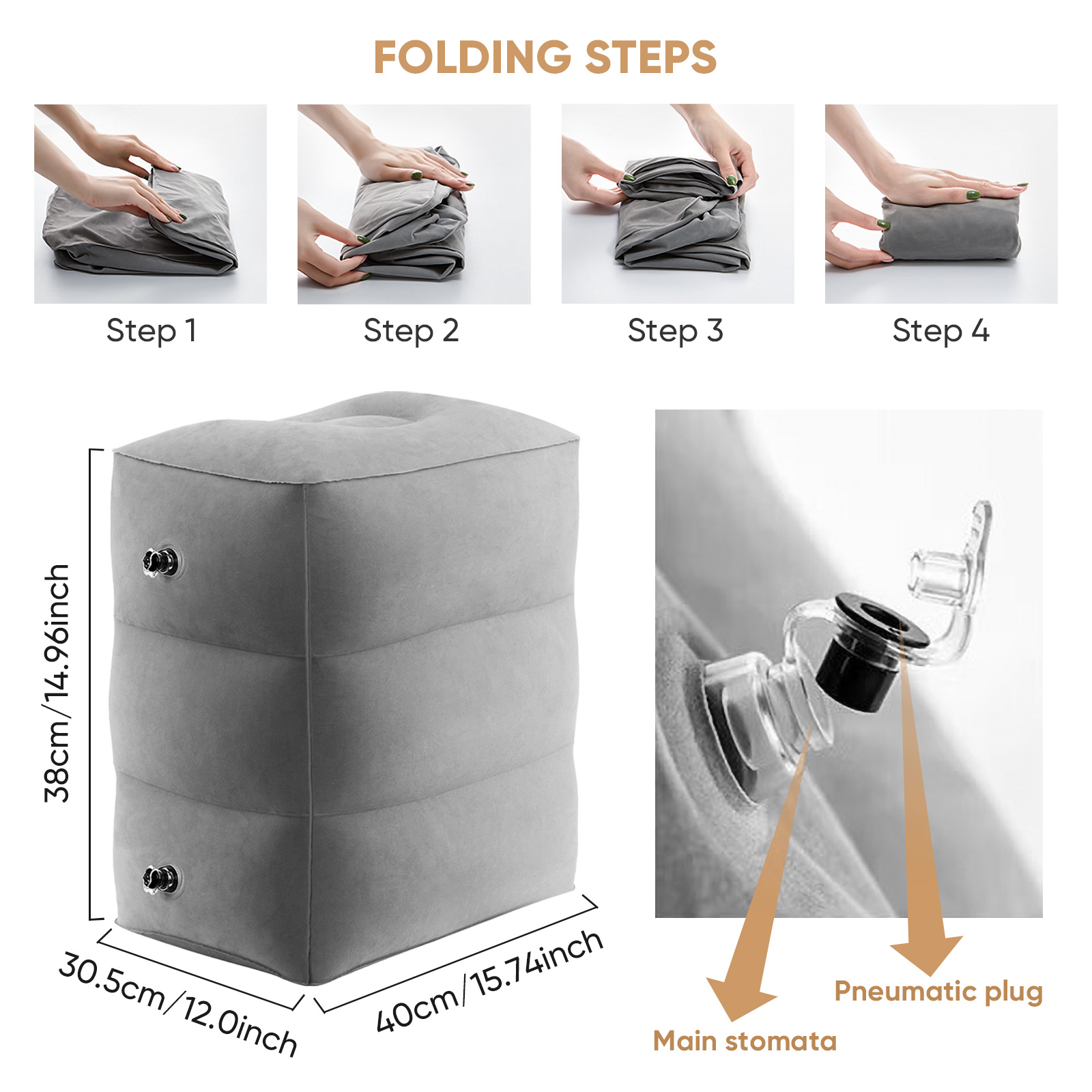 Repose-pieds de voyage pour av - Ergonomic Footrest Adjustable avis et prix