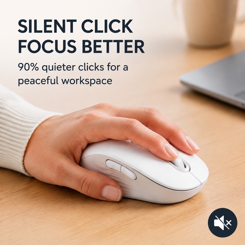 Souris sans fil Logitech M650, - Ergonomic Mouse 2.4G Silent Click avis et prix