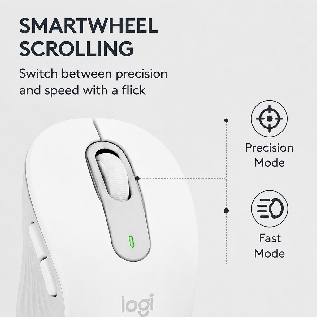 Souris sans fil Logitech M650, - Ergonomic Mouse 2.4G Silent Click avis et prix