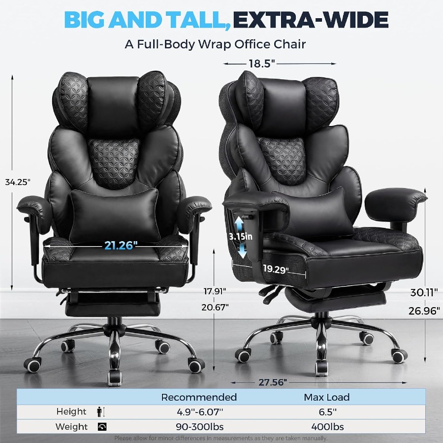 Chaise de jeu grande taille, c - Ergonomic Footrest Adjustable avis et prix
