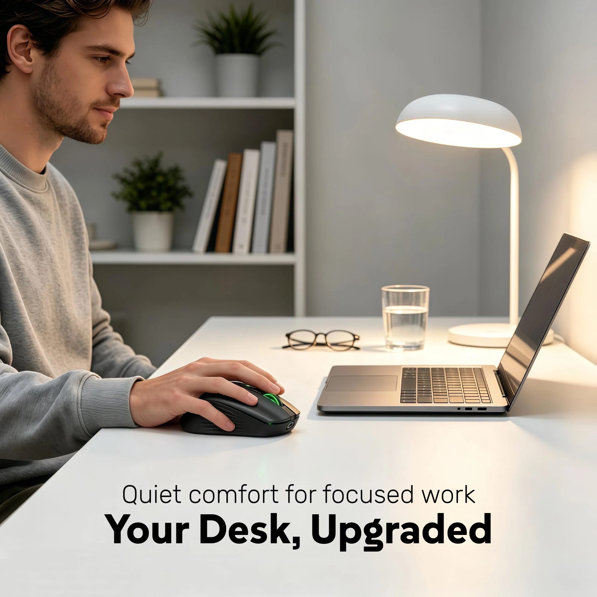 Souris sans fil RGB, double mo - Ergonomic Mouse 2.4G Silent Click avis et prix