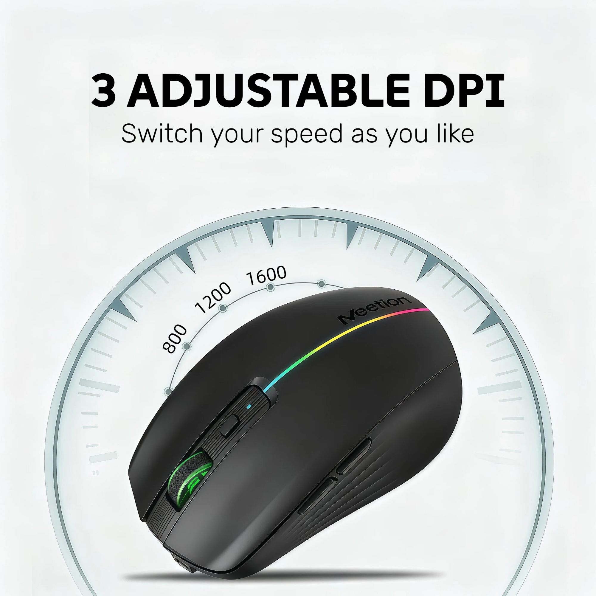 Souris sans fil RGB, double mo - Ergonomic Mouse 2.4G Silent Click avis et prix
