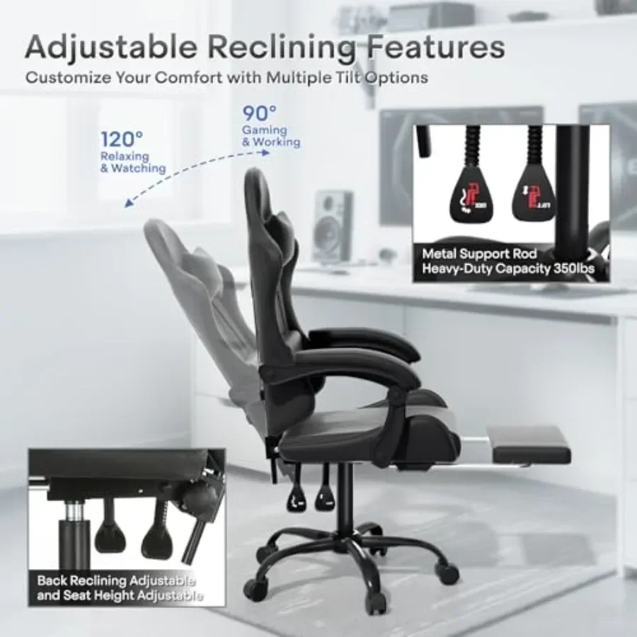 Fauteuil de jeu ergonomique av - Ergonomic Footrest Adjustable avis et prix