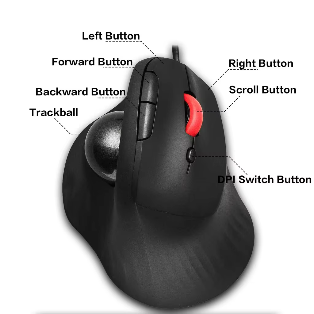 Souris ergonomique filaire JOM - Ergonomic Mouse Trackball Thumb avis et prix