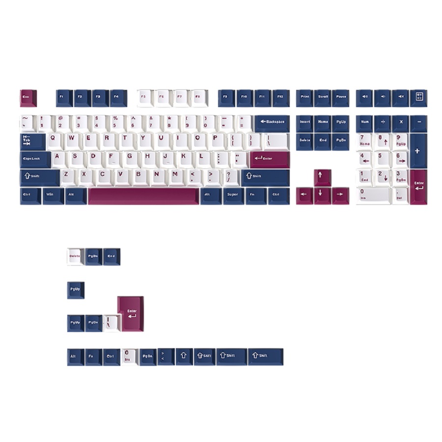 126 touches Warrior bleu et bl - Ergonomic Keyboard Split Mechanical avis et prix