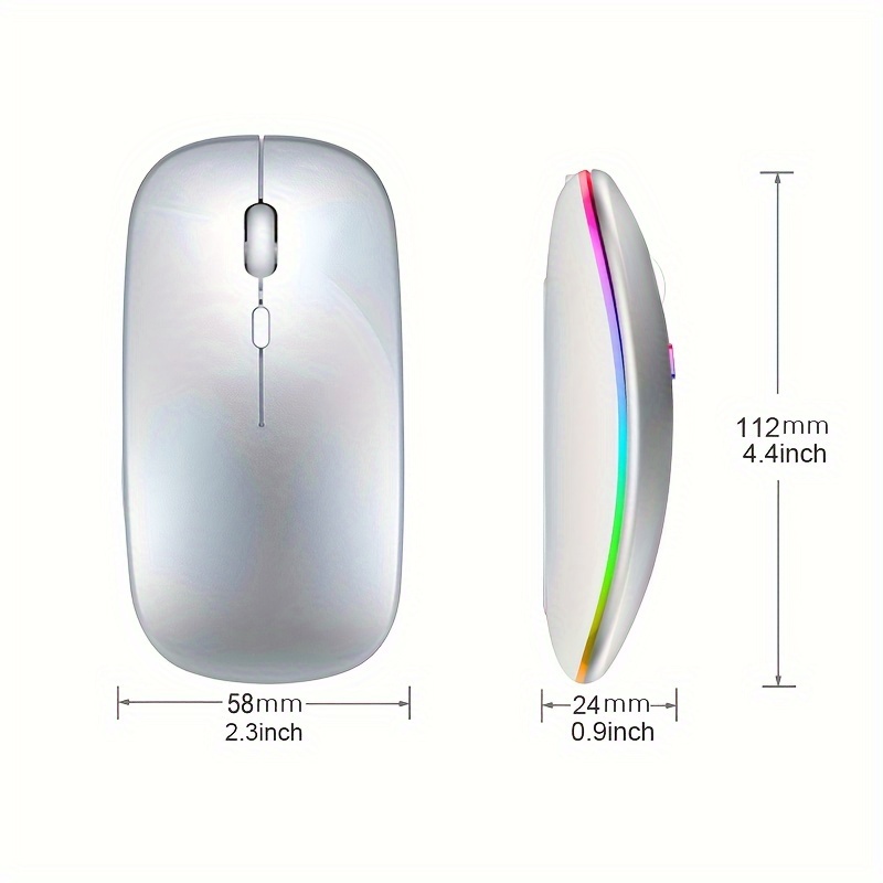Souris sans fil Bluetooth 2.4G - Ergonomic Mouse 2.4G Silent Click avis et prix