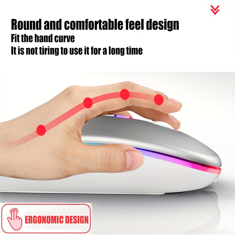 Souris sans fil Bluetooth 2.4G - Ergonomic Mouse 2.4G Silent Click avis et prix