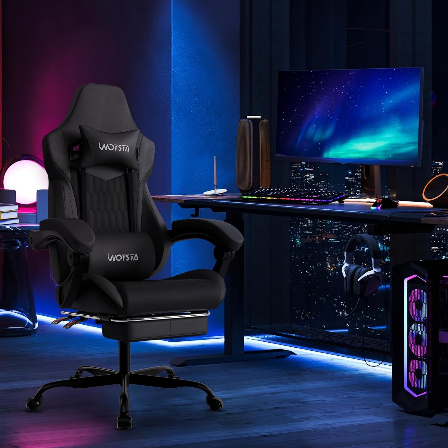 Chaise de jeu avec repose-pied - Ergonomic Footrest Adjustable avis et prix