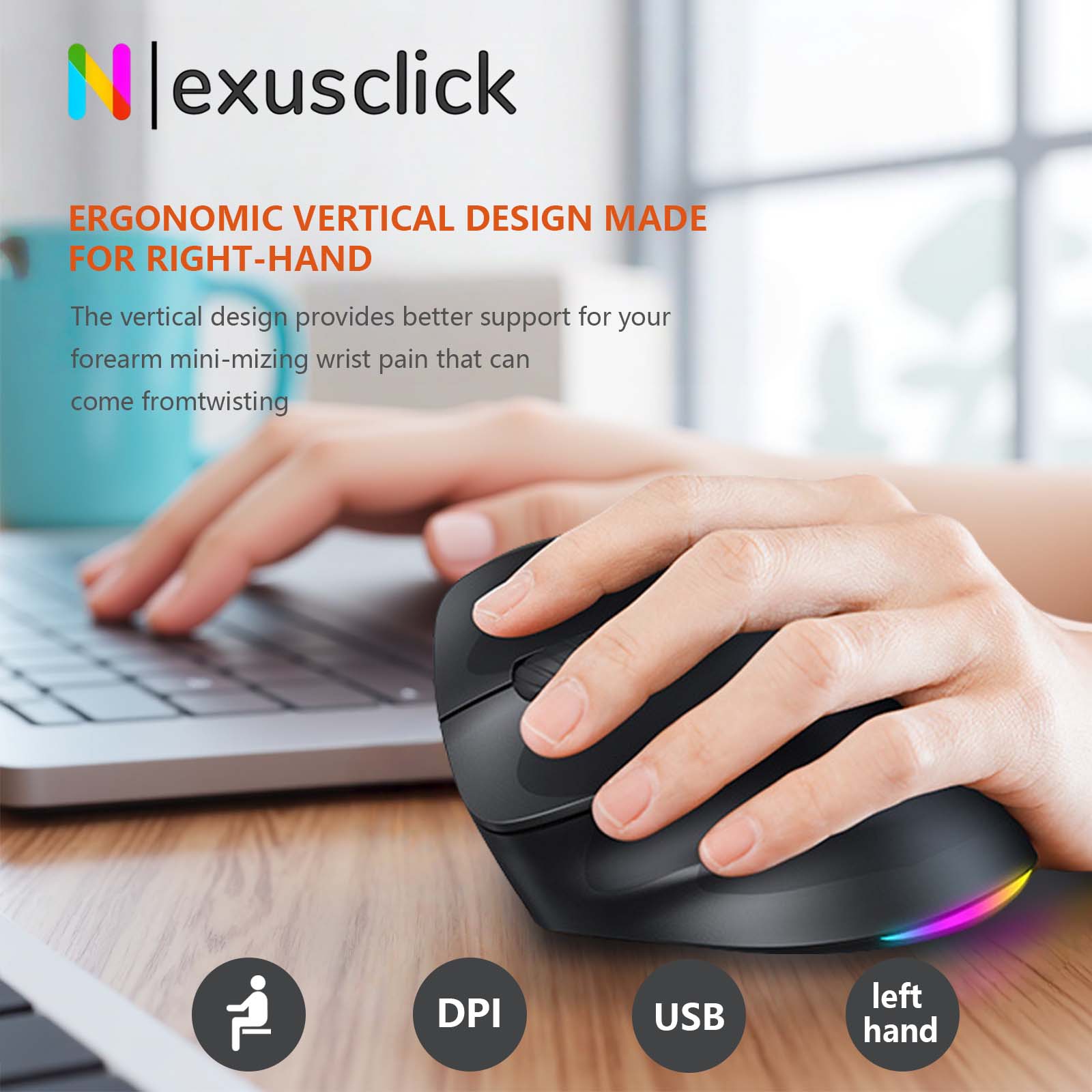 Souris verticale ergonomique s - Vertical Mouse Rechargeable Bluetooth avis et prix