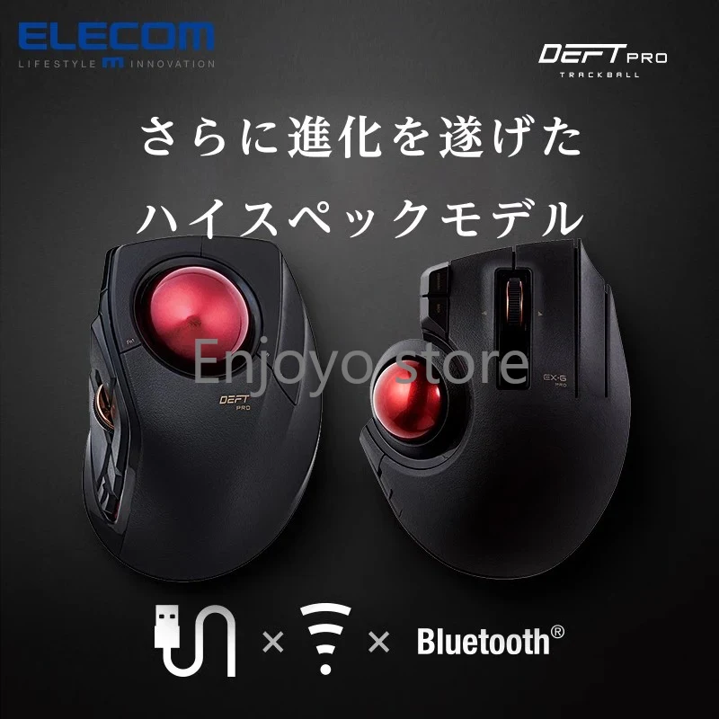 Souris sans fil ELECOM à bille - Ergonomic Mouse Trackball Thumb avis et prix