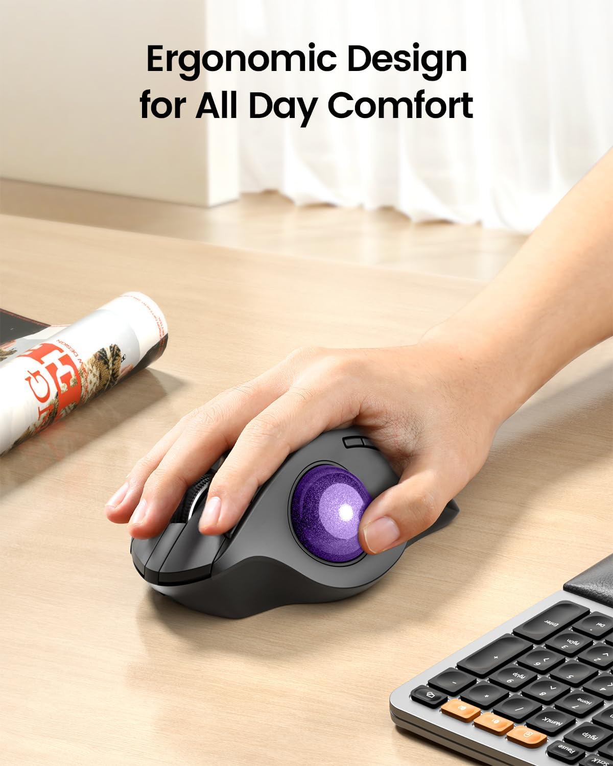 Souris Trackball sans fil Prot - Ergonomic Mouse Trackball Thumb avis et prix