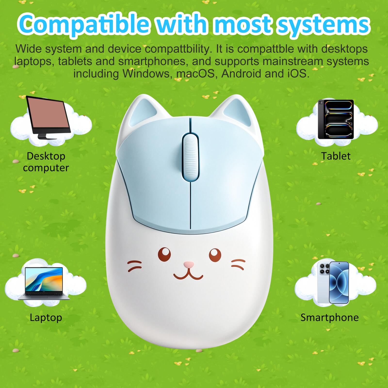 Souris sans fil en forme de ch - Ergonomic Mouse 2.4G Silent Click avis et prix