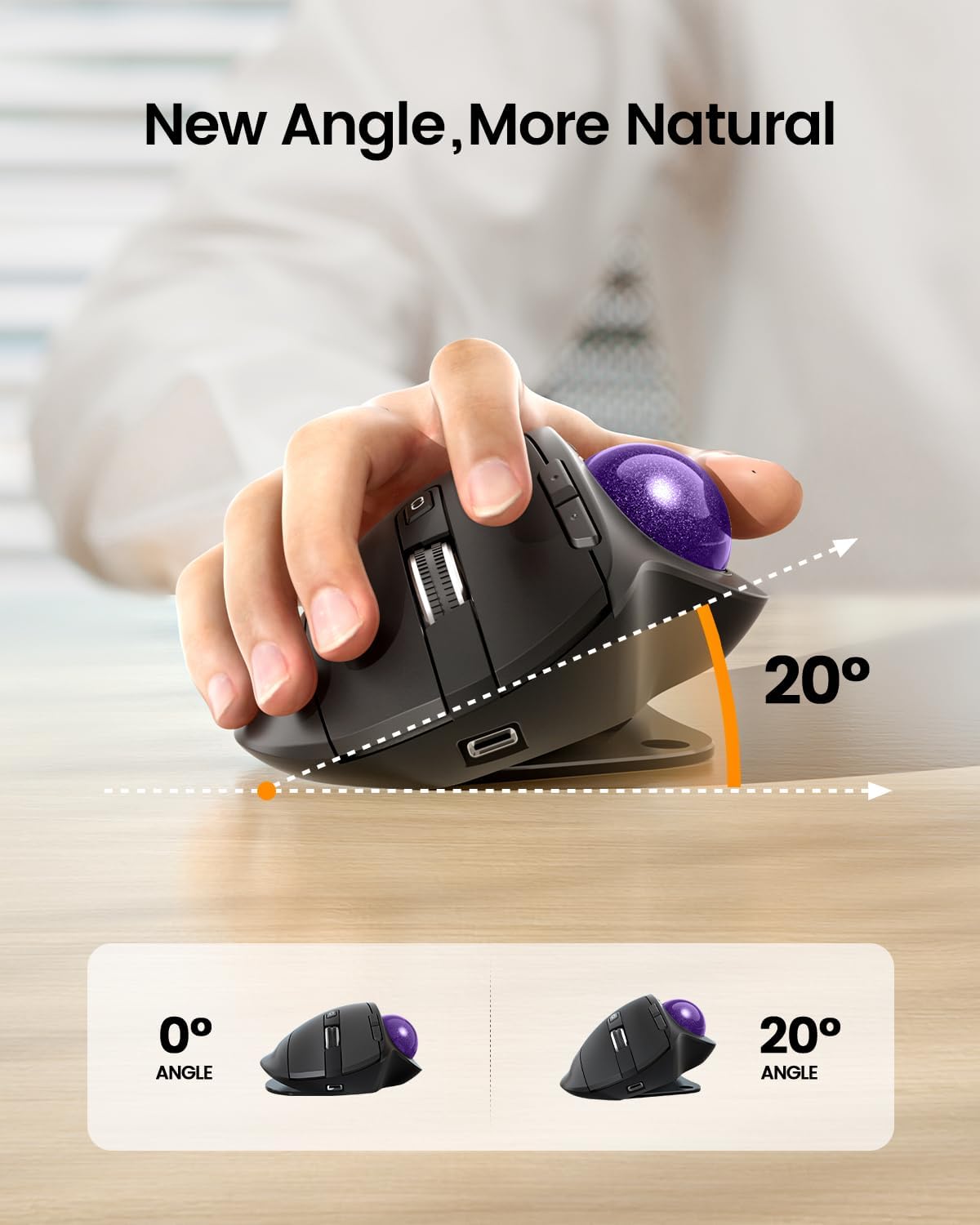 Souris Trackball sans fil Prot - Ergonomic Mouse Trackball Thumb avis et prix