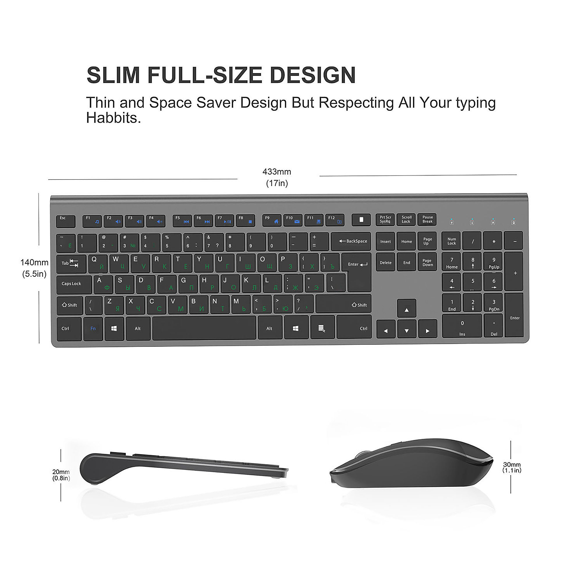 Ensemble clavier et souris san - Trackball Mouse Wireless Finger avis et prix