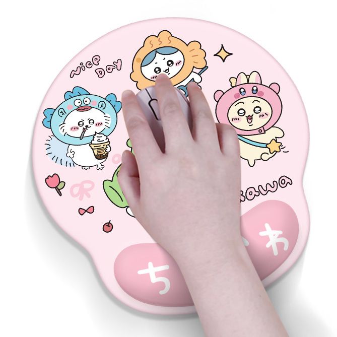 Anime Chiikawa Usagi Kawaii Re - Ergonomic Mouse Pad With Wrist Support avis et prix