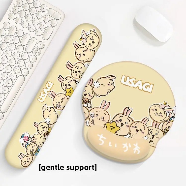 Anime Chiikawa Usagi Kawaii Re - Ergonomic Mouse Pad With Wrist Support avis et prix