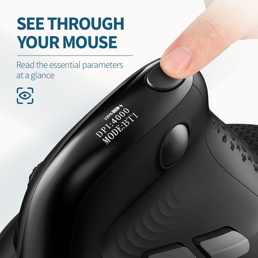 Delux M618XSD Seeker souris ve - Vertical Mouse Rechargeable Bluetooth avis et prix