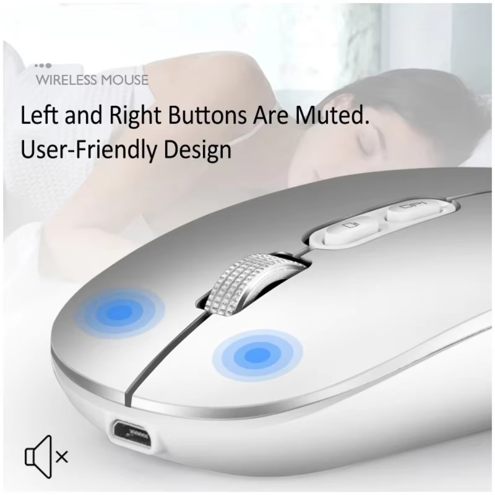 Souris sans fil Bluetooth et 2 - Ergonomic Mouse 2.4G Silent Click avis et prix