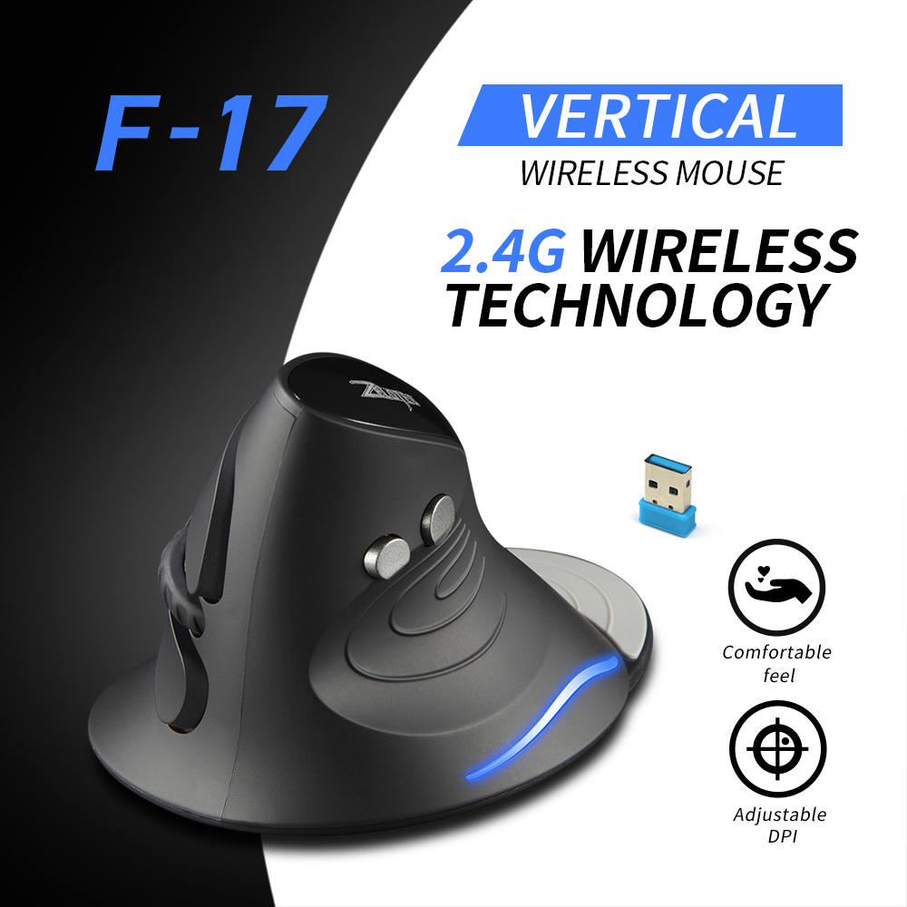 ZELOTES F-17 souris verticale  - Vertical Mouse Rechargeable Bluetooth avis et prix