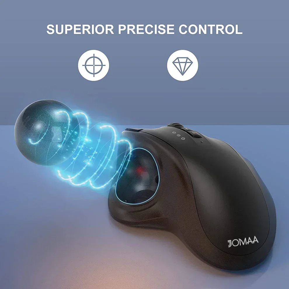 Souris sans fil à bille, ergon - Ergonomic Mouse Trackball Thumb avis et prix