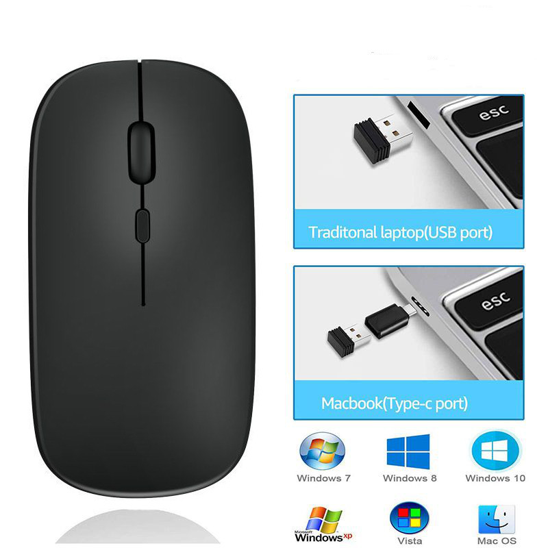 Souris sans fil avec double mo - Ergonomic Mouse 2.4G Silent Click avis et prix