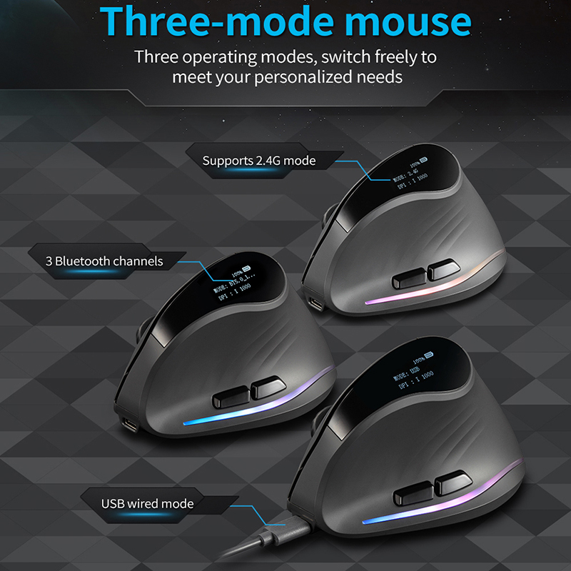 Souris verticale sans fil rech - Vertical Mouse Dpi 4000 avis et prix