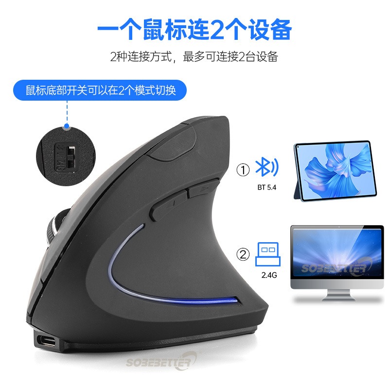 Souris verticale ergonomique,  - Ergonomic Vertical Mouse Wireless avis et prix