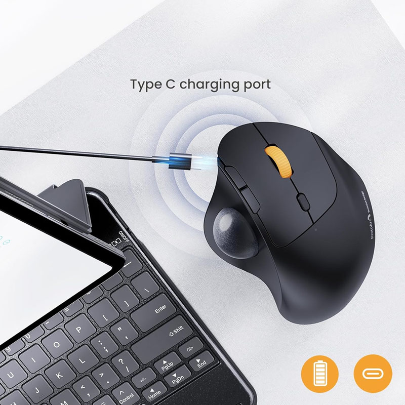 Souris Trackball sans fil Prot - Ergonomic Mouse Trackball Thumb avis et prix