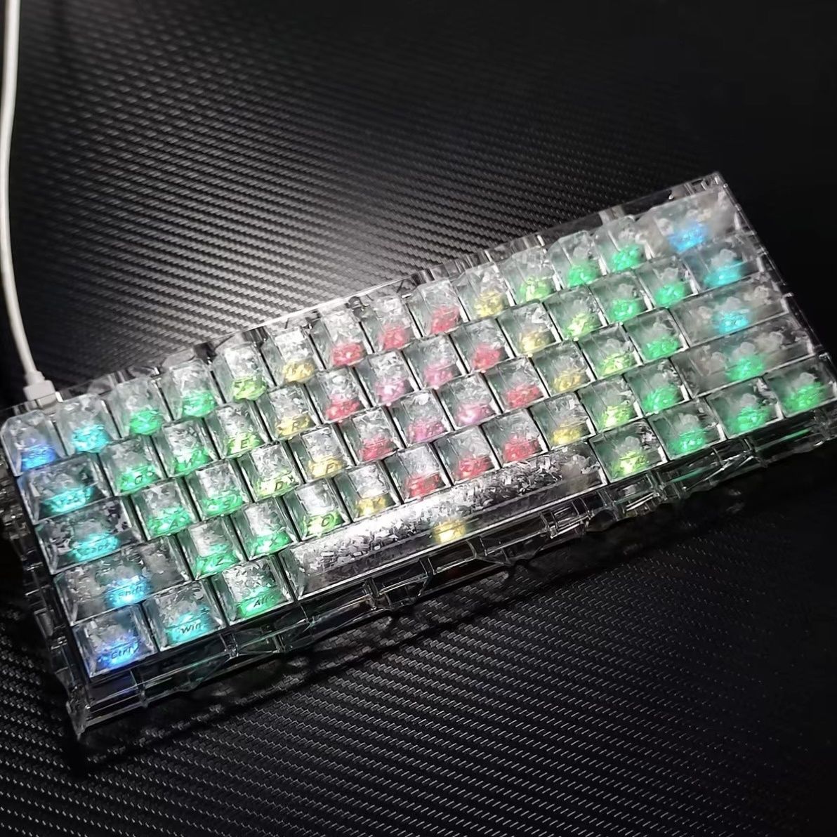 132 touches en PC transparent  - Ergonomic Keyboard Split Mechanical avis et prix