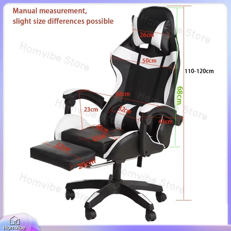 Chaise de jeu ergonomique avec - Ergonomic Footrest Adjustable avis et prix
