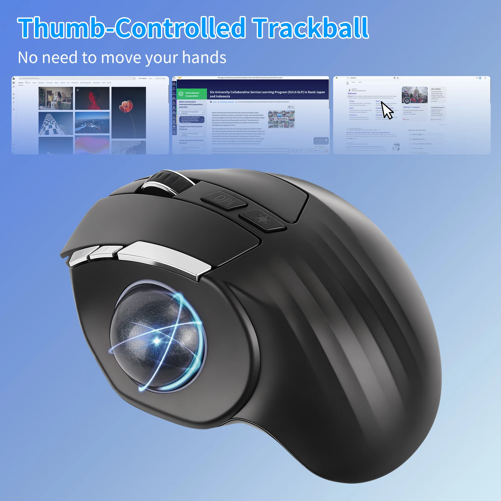 Souris Trackball ergonomique,  - Ergonomic Mouse Trackball Thumb avis et prix